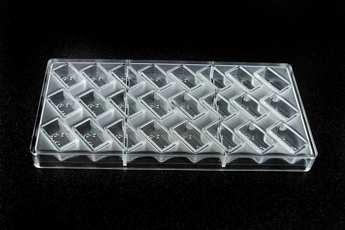 CW12097 - Chocolate World - Block With Bubbles Polycarbonate Mould