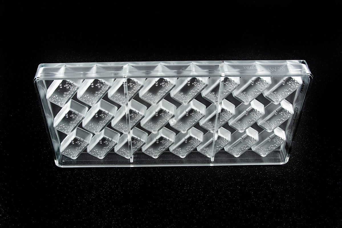 CW12097 - Chocolate World - Block With Bubbles Polycarbonate Mould
