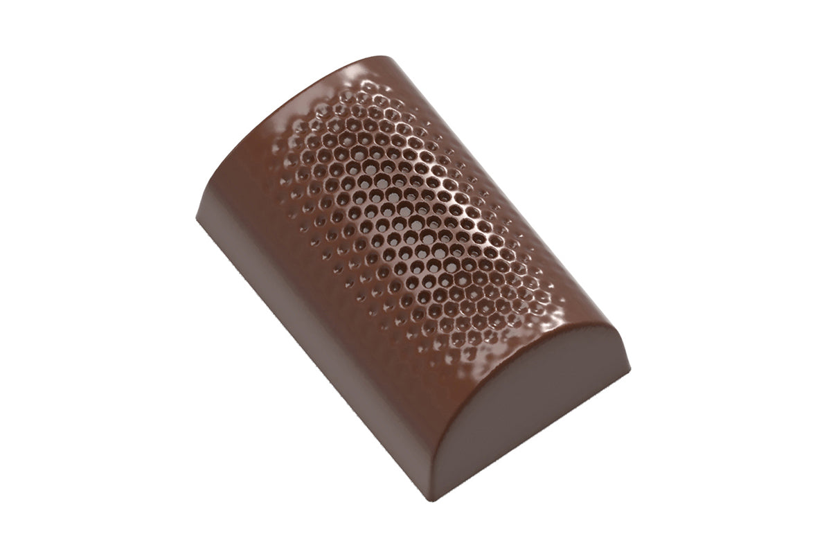 CW12098 - Chocolate World - Buche With Grid Polycarbonate Mould