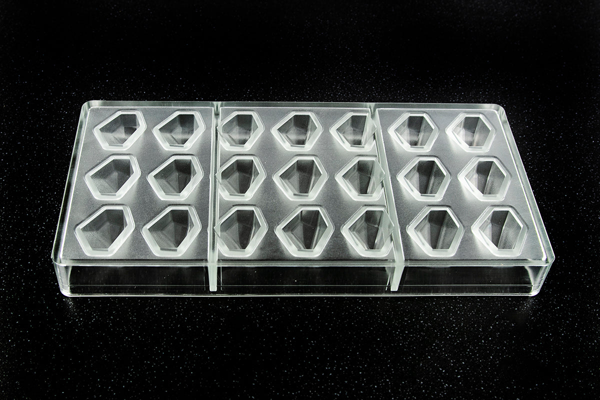 CW12100 - Chocolate World - "The Crystal" Chocolate Polycarbonate Mould