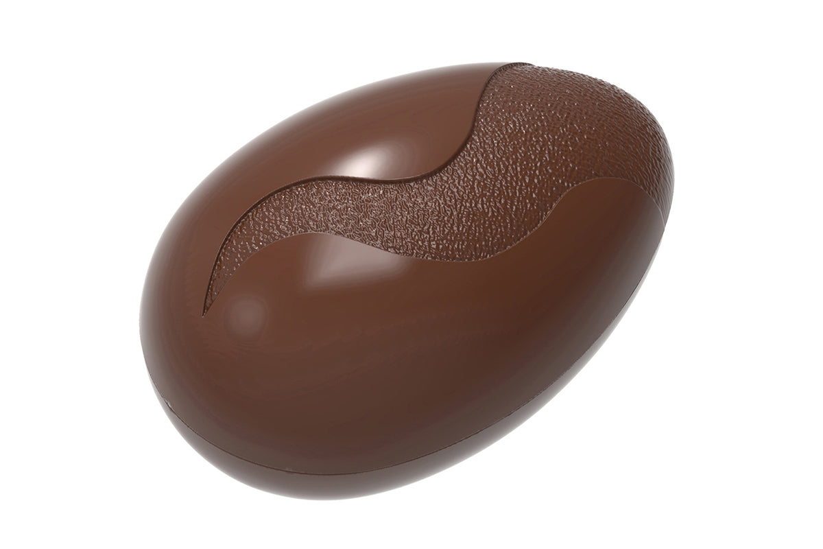 CW12107 - Chocolate World - Egg With Flame Design Polycarbonate Mould