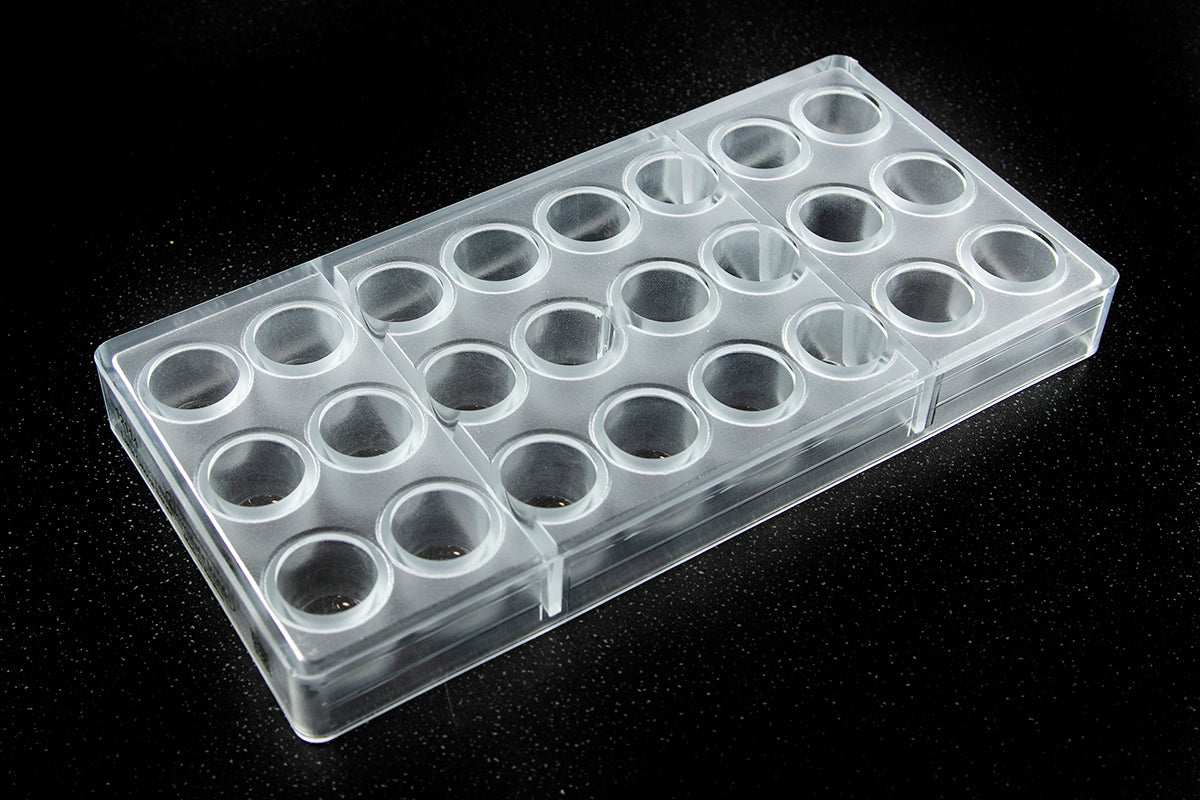 CW12114 - Chocolate World - Chocolate Rounded Cylinder Polycarbonate Mould