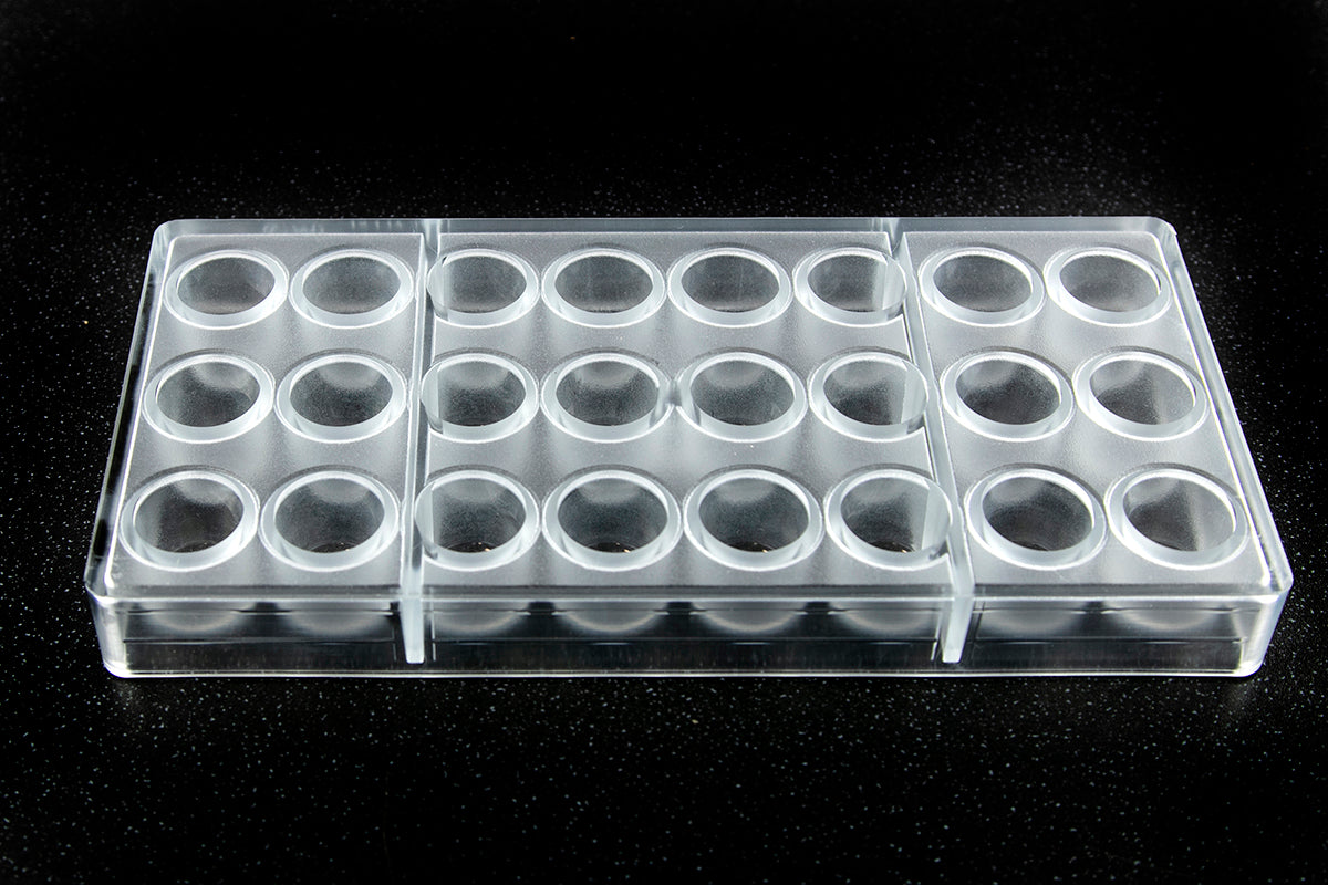 CW12114 - Chocolate World - Chocolate Rounded Cylinder Polycarbonate Mould
