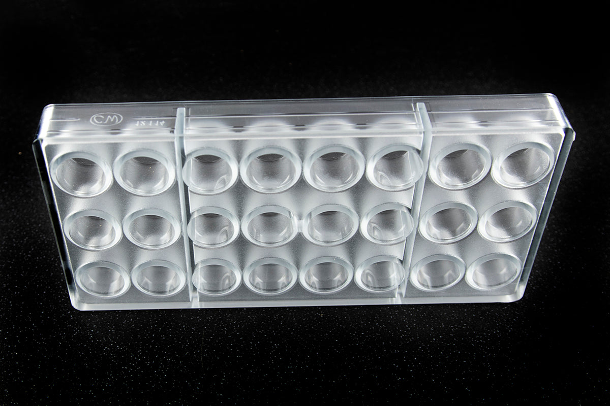 CW12114 - Chocolate World - Chocolate Rounded Cylinder Polycarbonate Mould