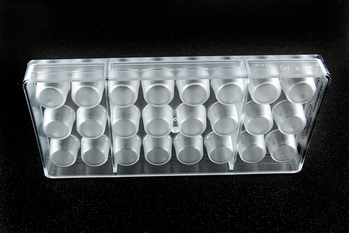 CW12114 - Chocolate World - Chocolate Rounded Cylinder Polycarbonate Mould