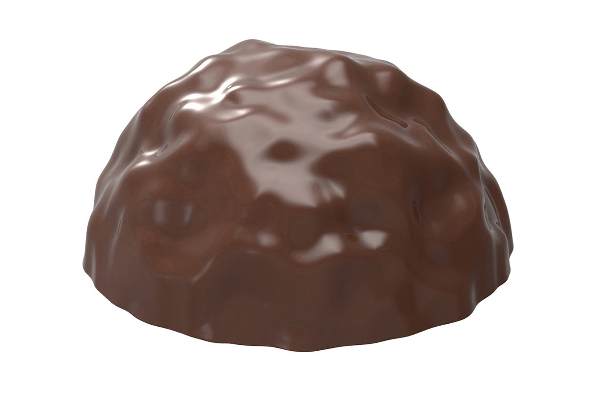 CW12115 - Chocolate World - Rough Hemisphere Polycarbonate Mould