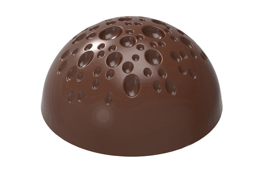 CW12116 - Chocolate World - Half Sphere Moon Terrain Polycarbonate Mould