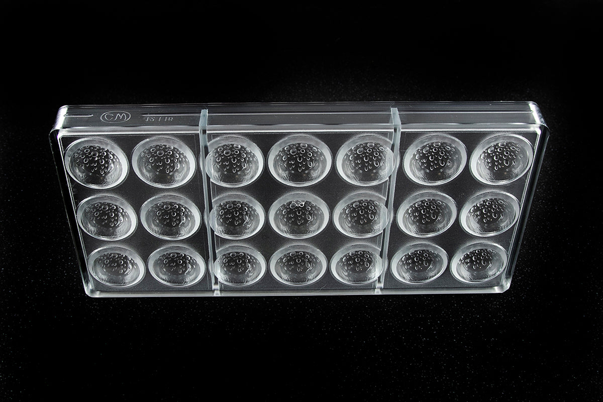 CW12116 - Chocolate World - Half Sphere Moon Terrain Polycarbonate Mould