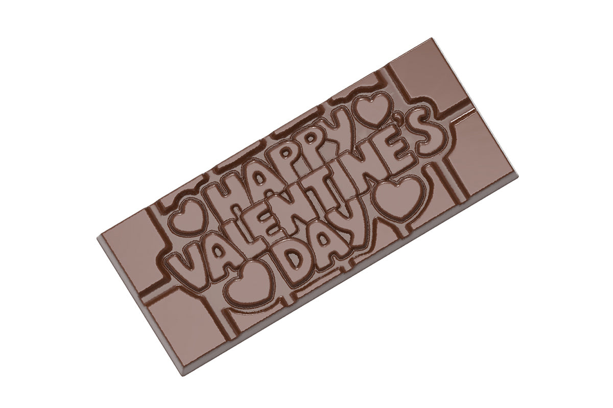 CW12123 - Chocolate World - Happy Valentines Tablet Polycarbonate Mould