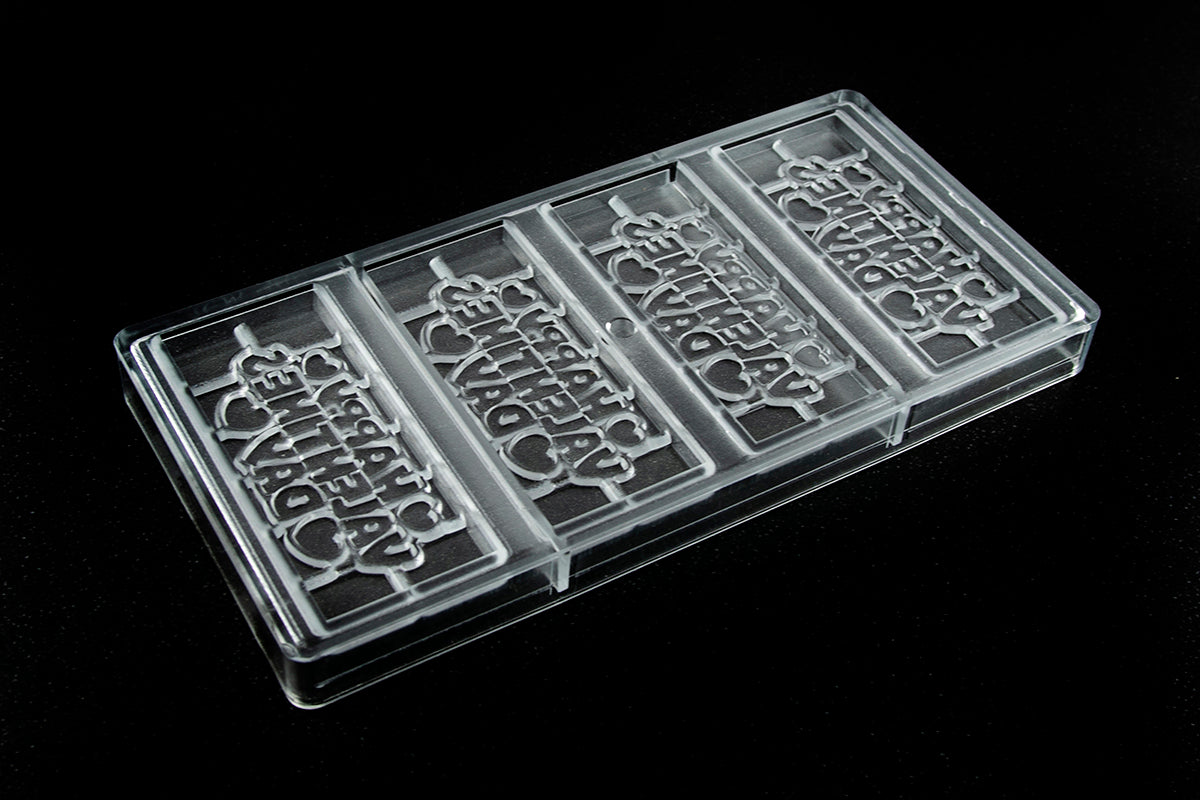 CW12123 - Chocolate World - Happy Valentines Tablet Polycarbonate Mould