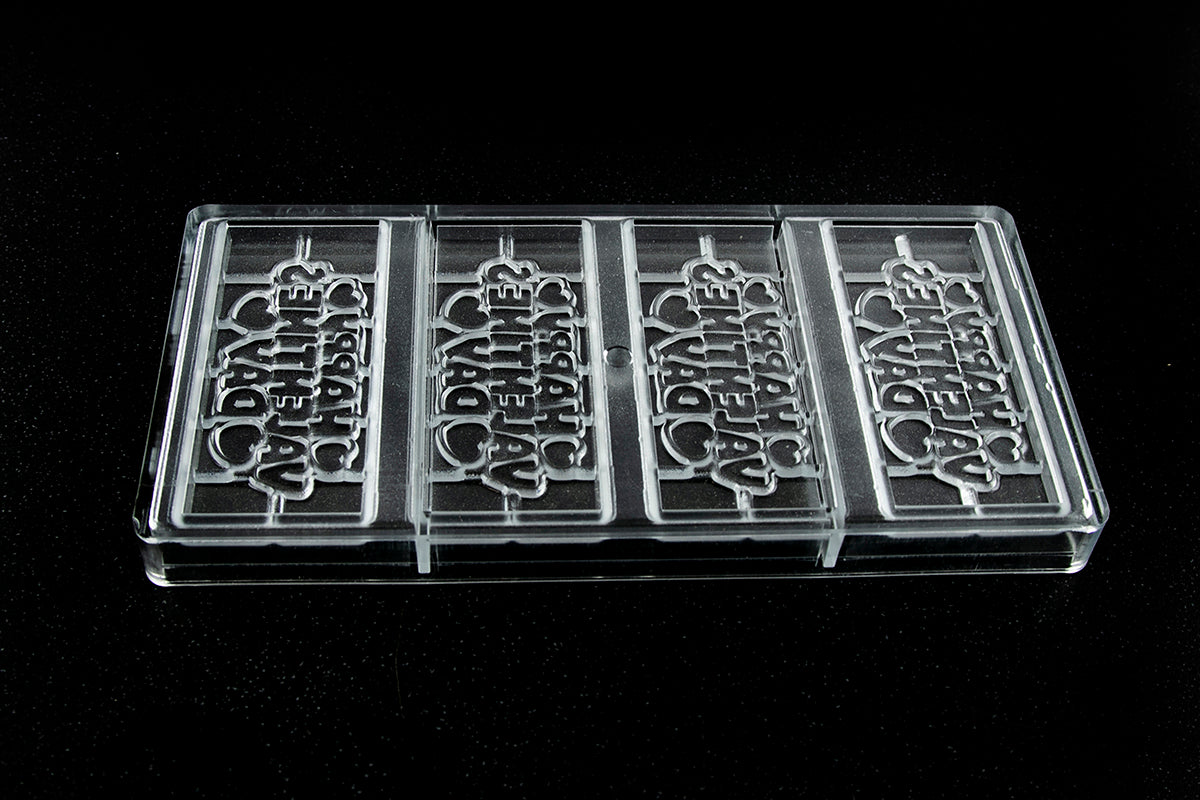 CW12123 - Chocolate World - Happy Valentines Tablet Polycarbonate Mould