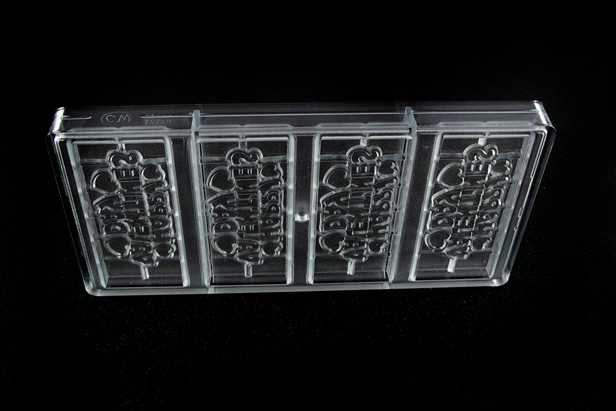 CW12123 - Chocolate World - Happy Valentines Tablet Polycarbonate Mould