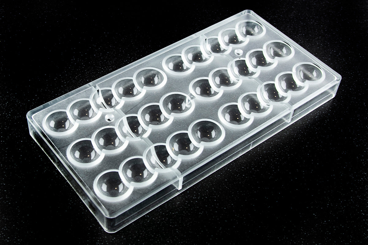 CW12125 - Chocolate World - Double Bar With 5 Balls Polycarbonate Mould
