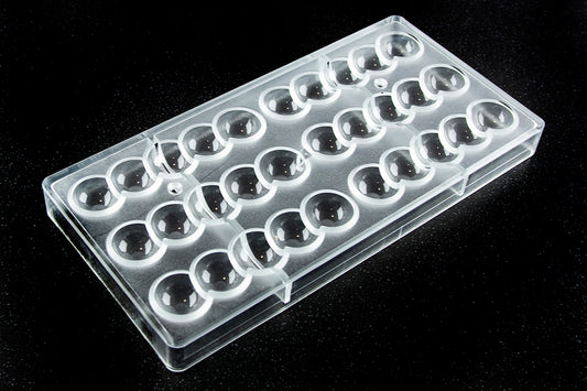 CW12125 - Chocolate World - Double Bar With 5 Balls Polycarbonate Mould