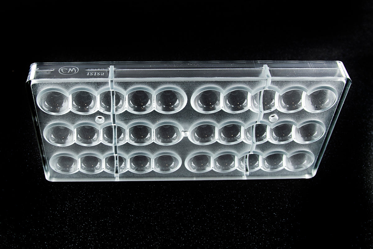 CW12125 - Chocolate World - Double Bar With 5 Balls Polycarbonate Mould