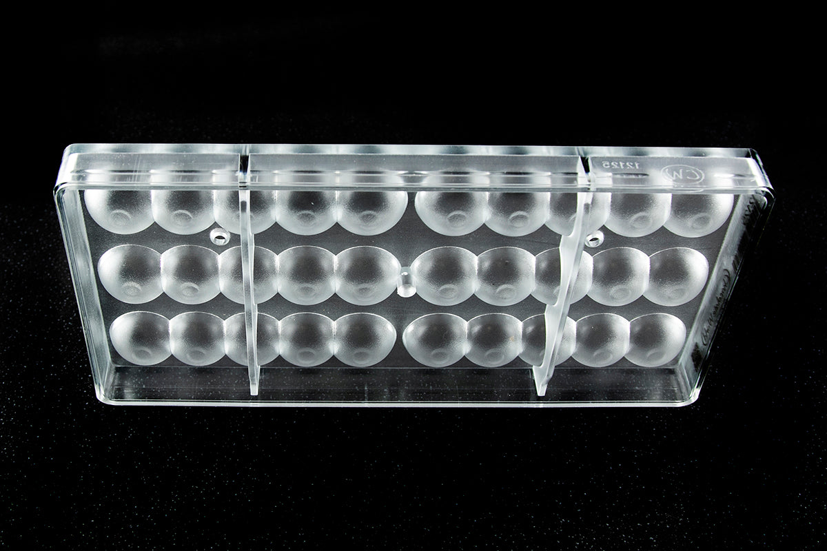 CW12125 - Chocolate World - Double Bar With 5 Balls Polycarbonate Mould