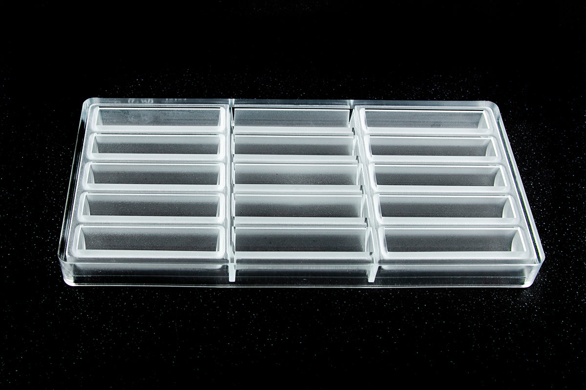 CW12127 - Chocolate World - Small Bar Twisted Thing Polycarbonate Mould