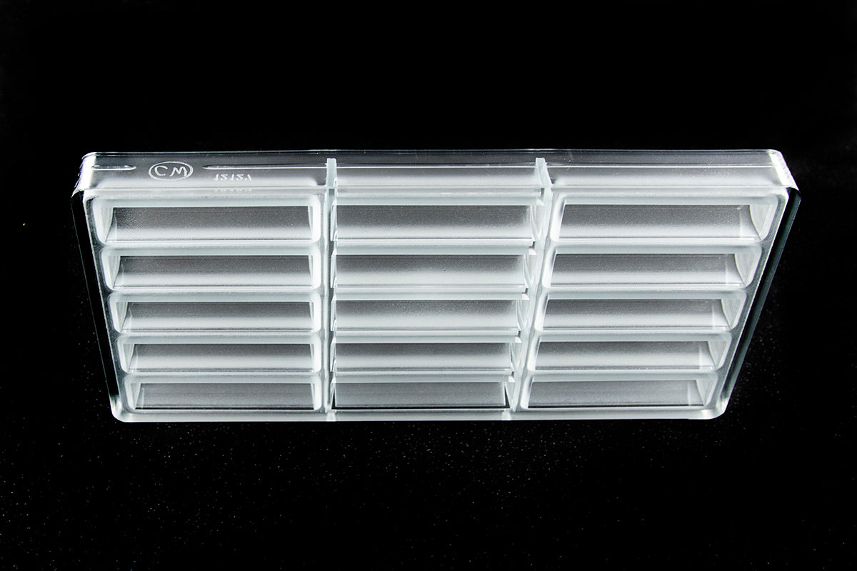 CW12127 - Chocolate World - Small Bar Twisted Thing Polycarbonate Mould