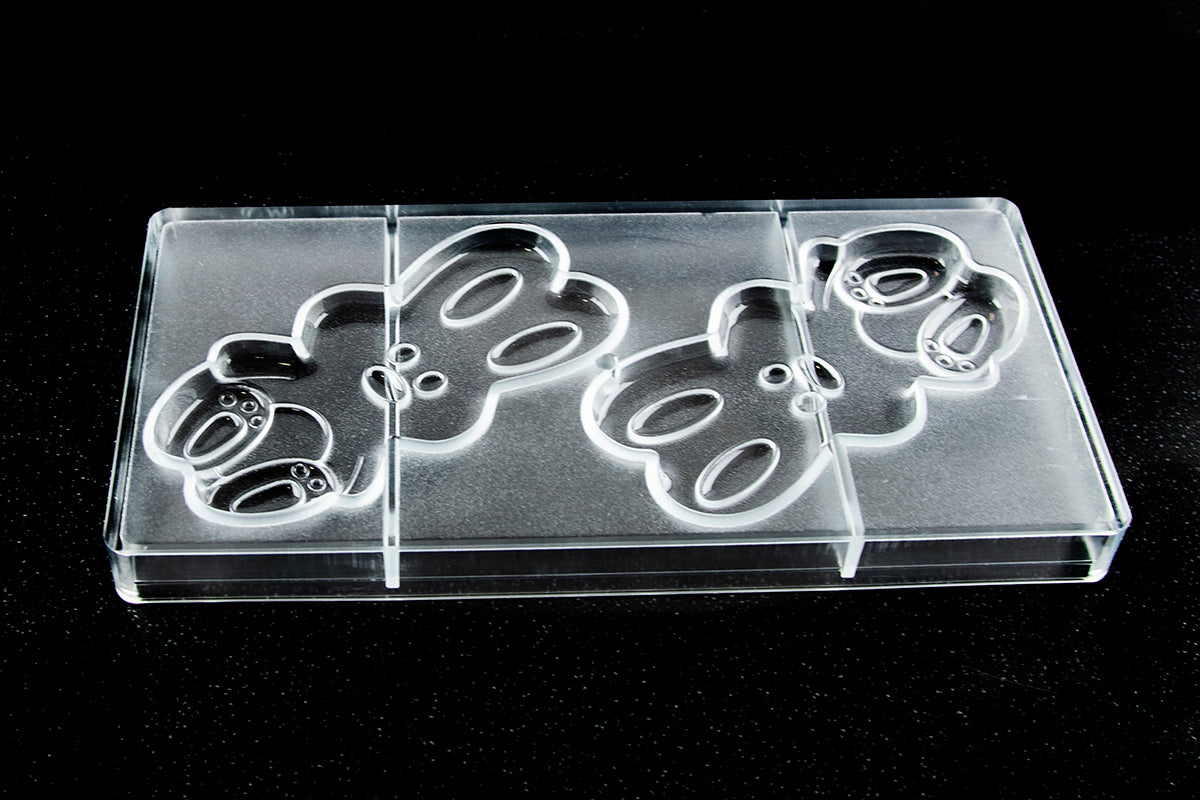 CW12136 - Chocolate World - Bunny Shape Tablet Polycarbonate Mould