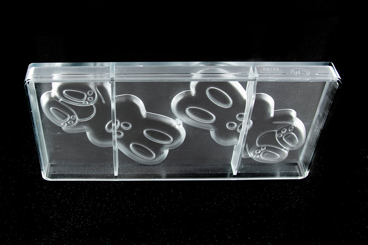 CW12136 - Chocolate World - Bunny Shape Tablet Polycarbonate Mould