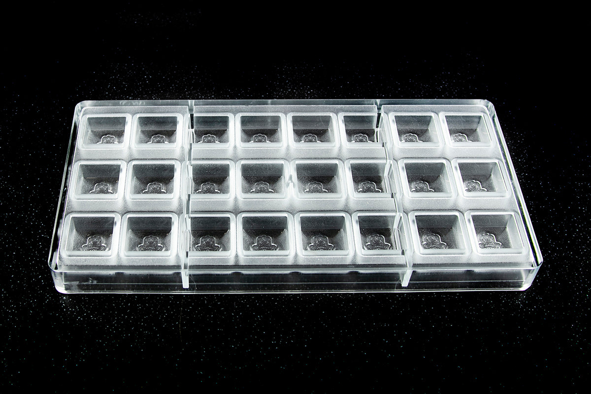 CW12139 - Chocolate World - Hand Of Fatima Square Polycarbonate Mould
