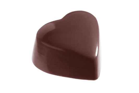 CW1214 - Chocolate World - High Flat Heart Polycarbonate Mould