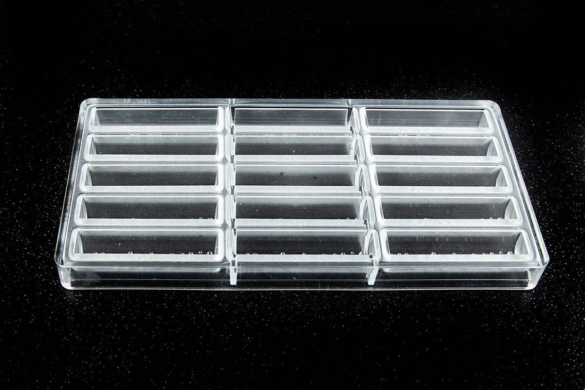 CW12146 - Chocolate World - Small Bar "Bubbles" Polycarbonate Mould