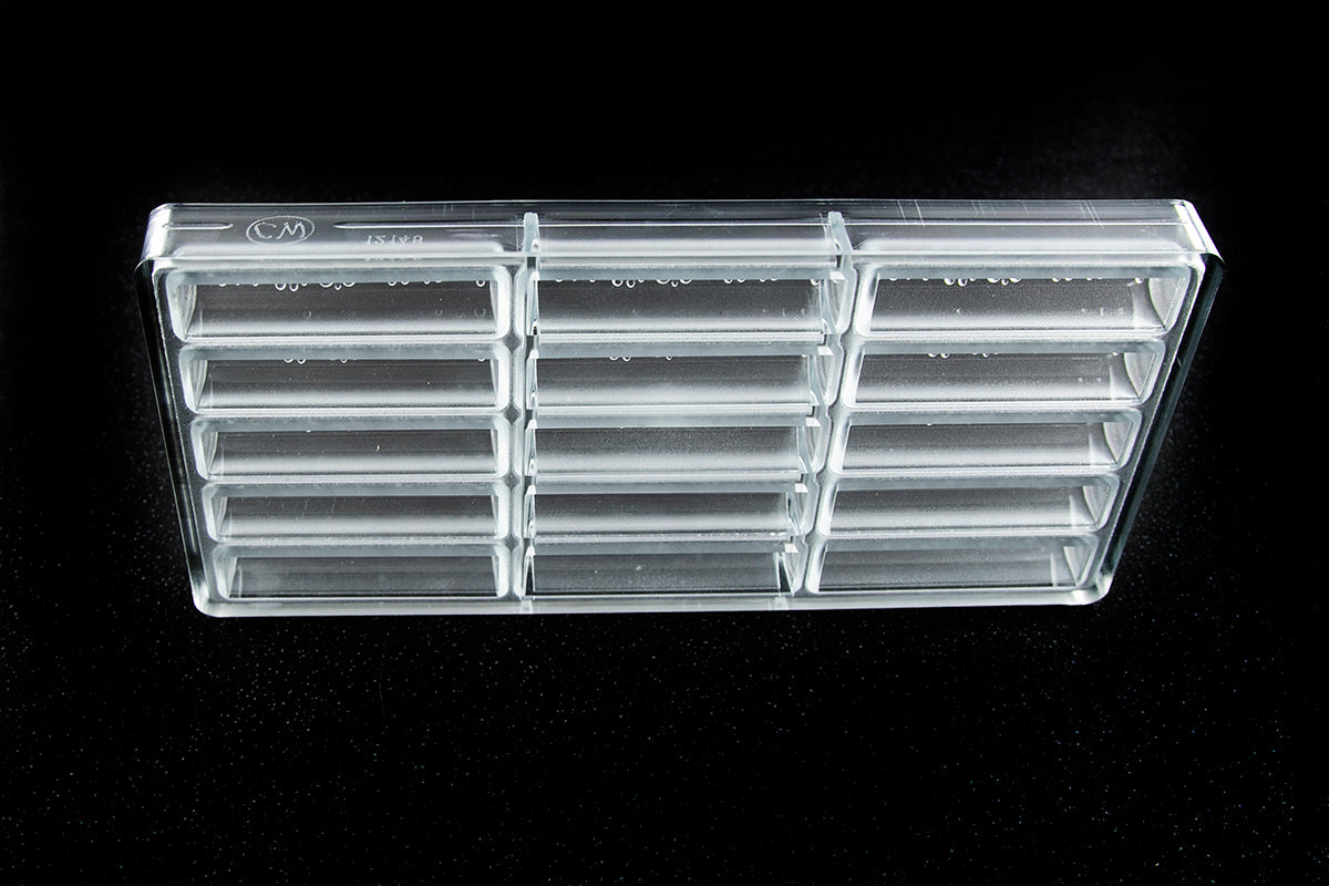 CW12146 - Chocolate World - Small Bar "Bubbles" Polycarbonate Mould
