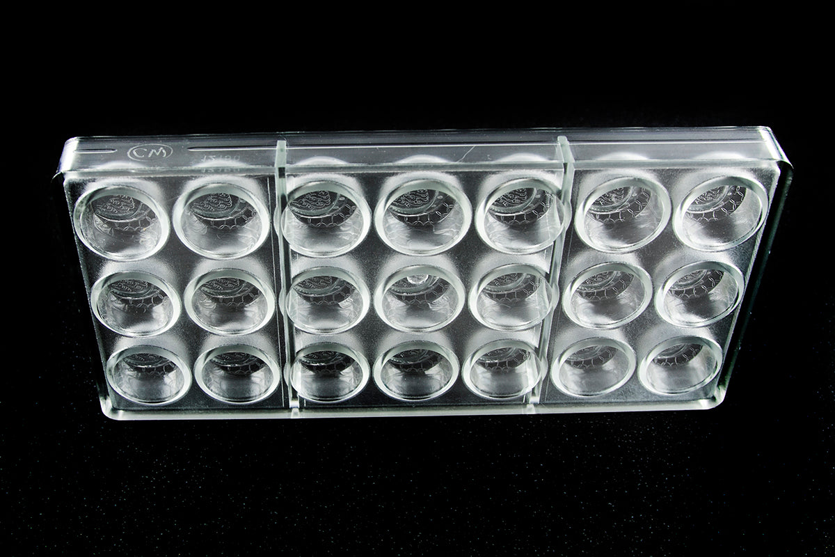 CW12150 - Chocolate World - Oriental Half Moon Polycarbonate Mould