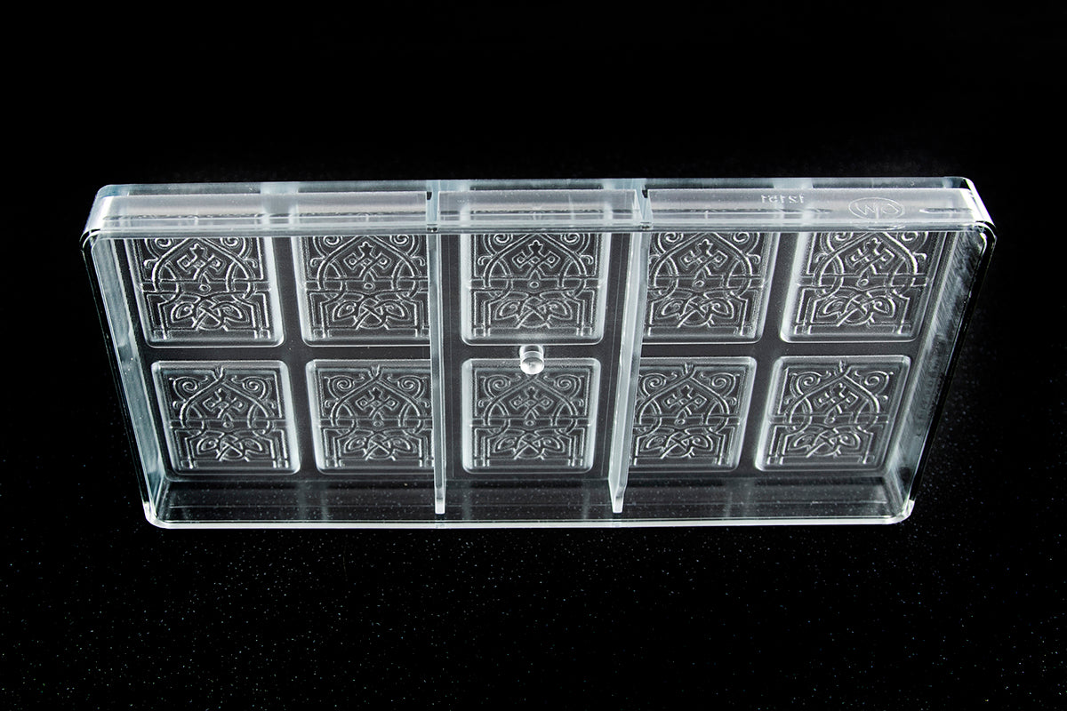 CW12151 - Chocolate World - Oriental Caraque Polycarbonate Mould