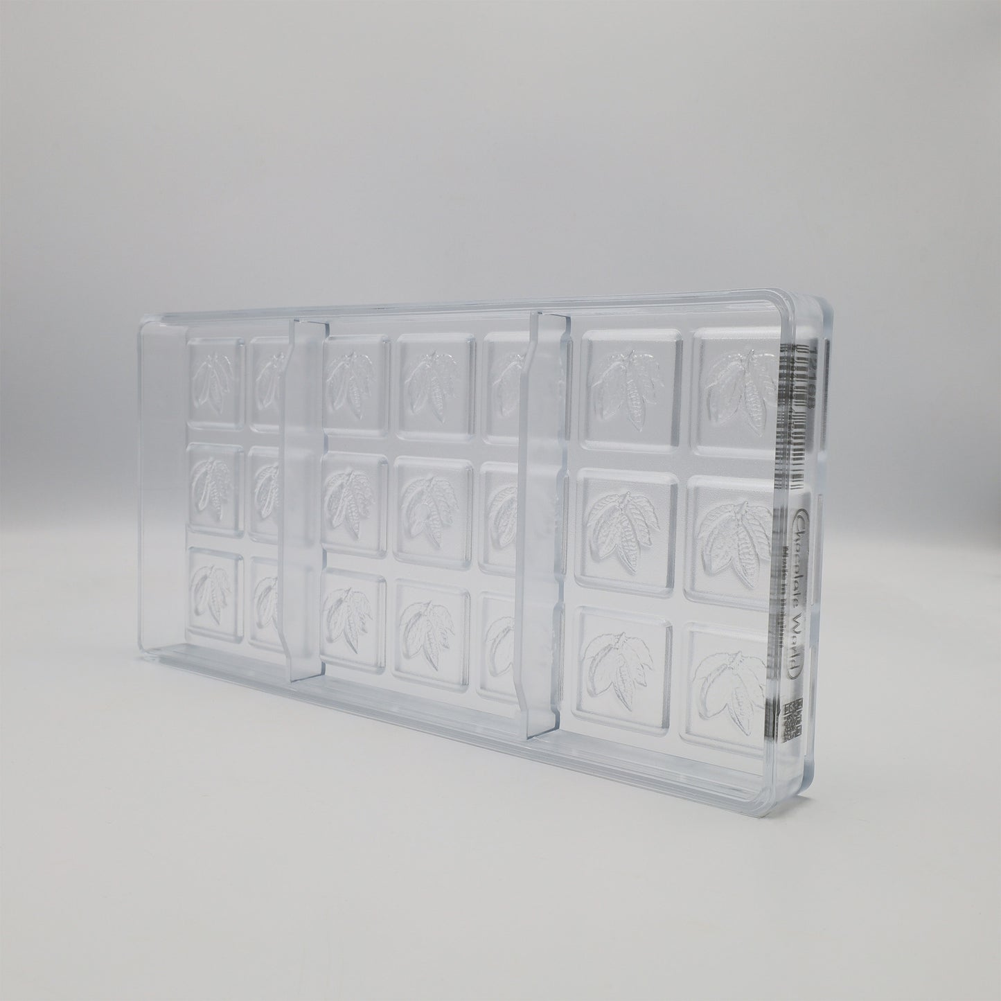 CW12168 - Chocolate World - Caraque Cocoa Bean Polycarbonate Mould