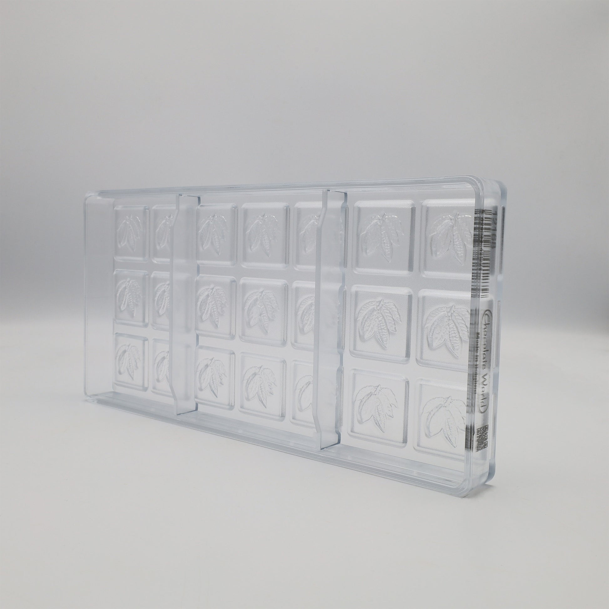 CW12168 - Chocolate World - Caraque Cocoa Bean Polycarbonate Mould