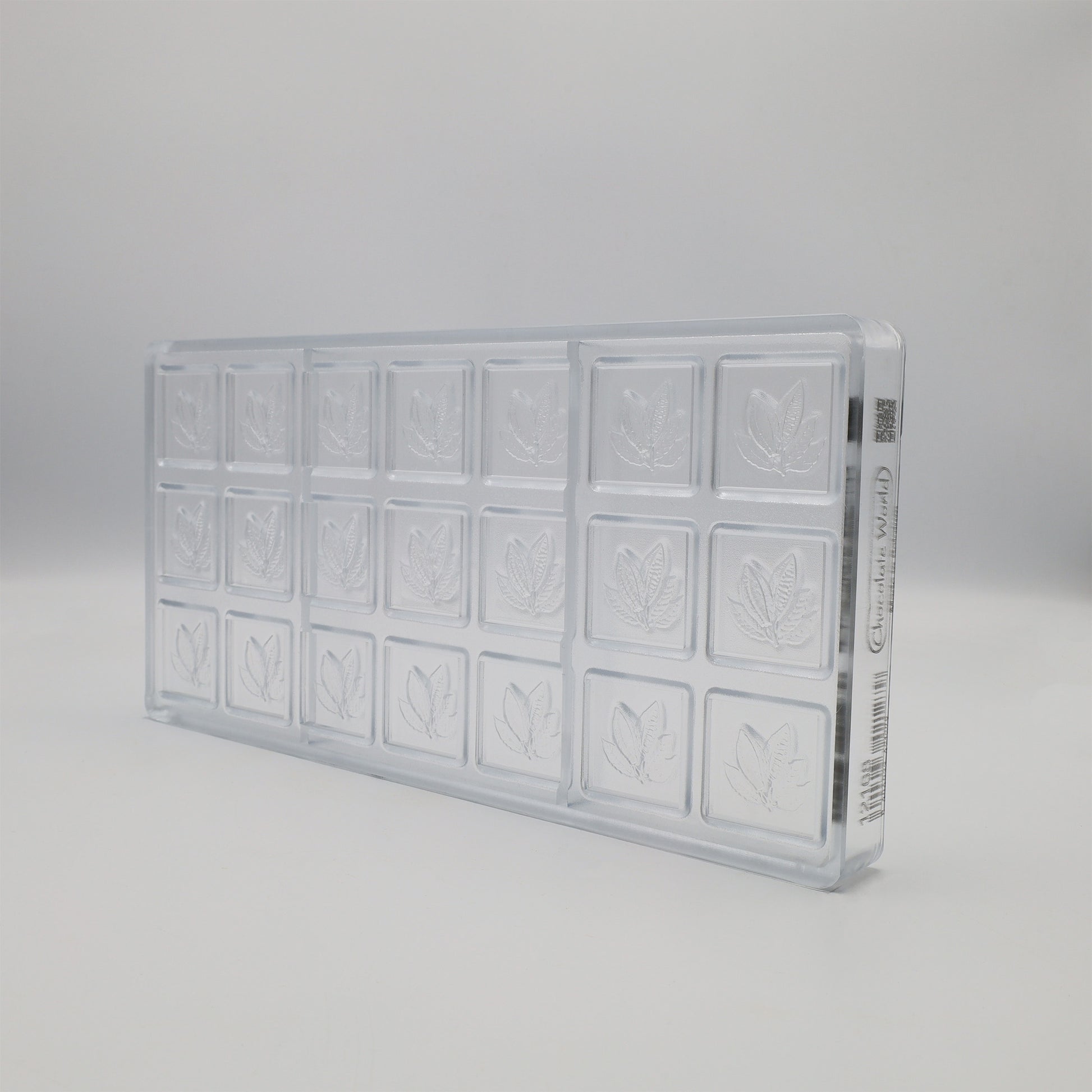 CW12168 - Chocolate World - Caraque Cocoa Bean Polycarbonate Mould
