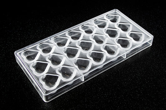 CW1218 - Chocolate World - Small Puffy Heart Polycarbonate Mould