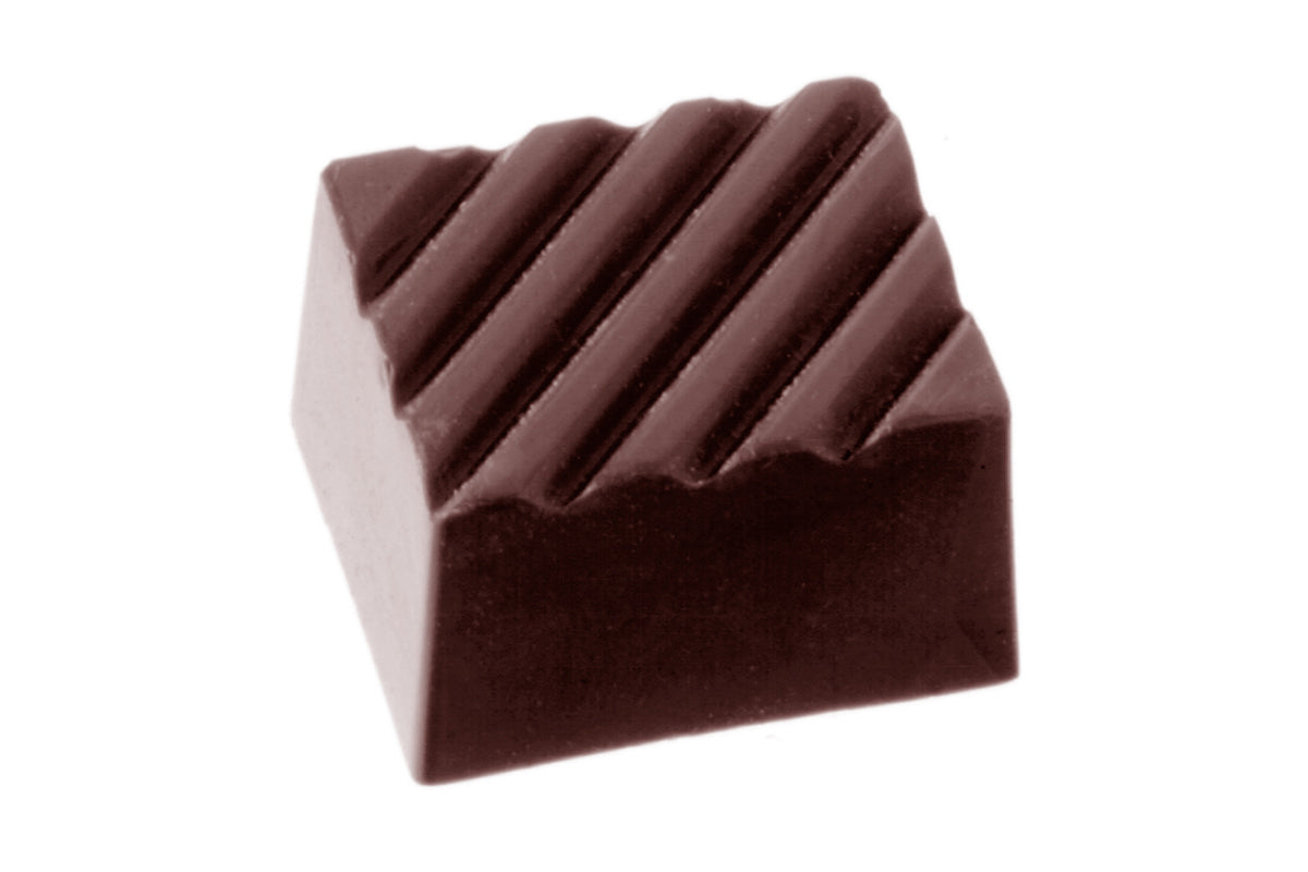 CW1219 - Chocolate World - Chocolate Rectangle Rib Polycarbonate Mould