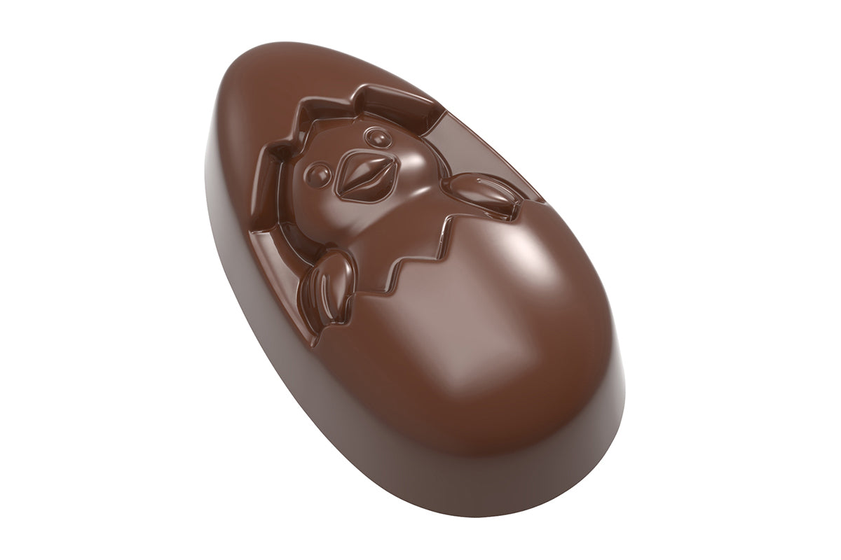 CW12190 - Chocolate World - Bouchee Chick In Egg Polycarbonate Mould