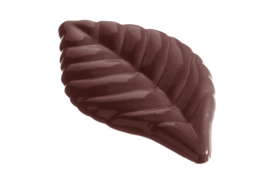 CW1239 - Chocolate World - Chocolate Leaf Caraque Polycarbonate Mould