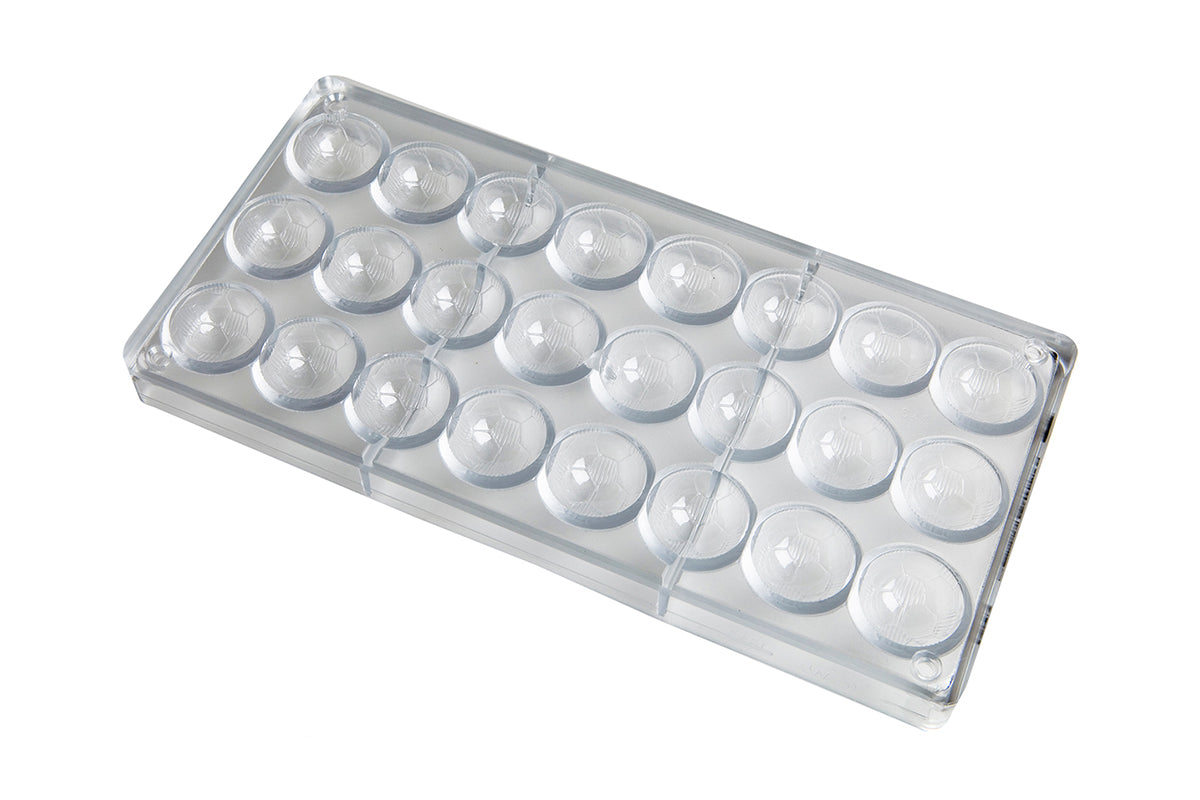 CW1243 - Chocolate World - Football Ø 30 mm Polycarbonate Mould