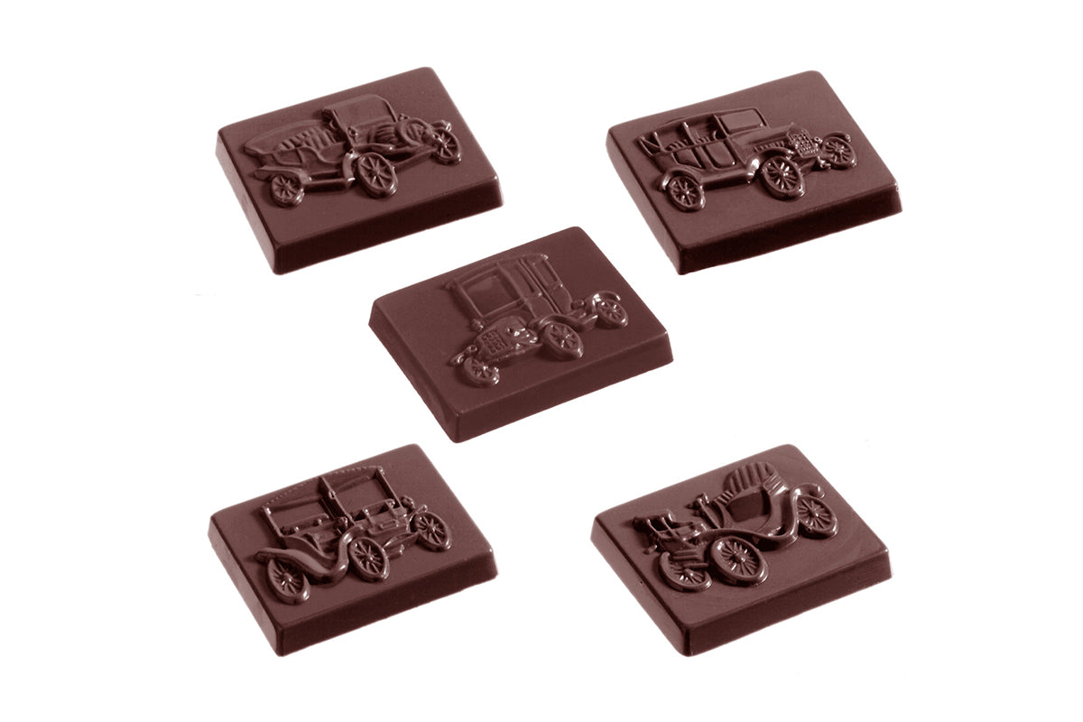CW1278 - Chocolate World - Old Timer 6 Figures Polycarbonate Mould