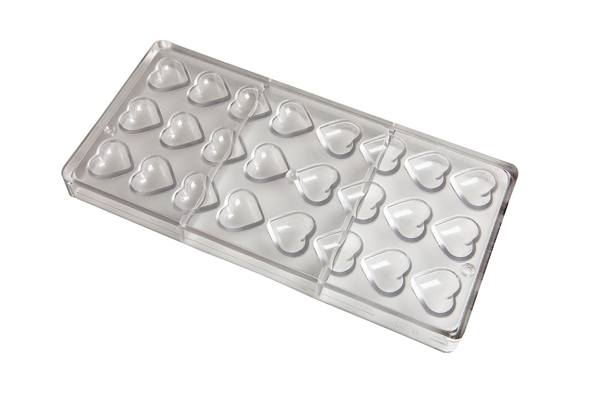 CW1280 - Chocolate World - Chocolate Heart 2 X 5 g Polycarbonate Mould