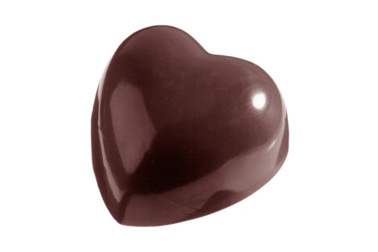 CW1288 - Chocolate World - Chocolate Heart 41 g Polycarbonate Mould