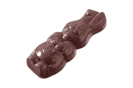 CW1310 - Chocolate World - Chocolate Hare Caraque Polycarbonate Mould