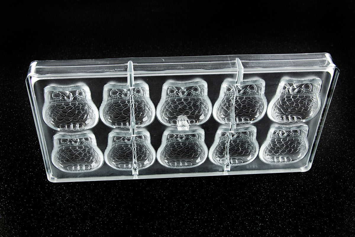 CW1329 - Chocolate World - Chocolate Owl Polycarbonate Mould