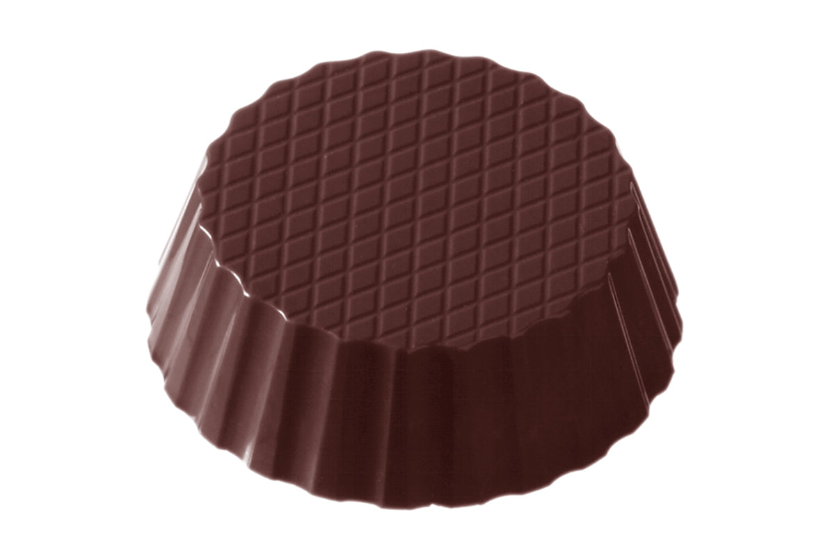 CW1378 - Chocolate World - Cup Round Petit Four Polycarbonate Mould