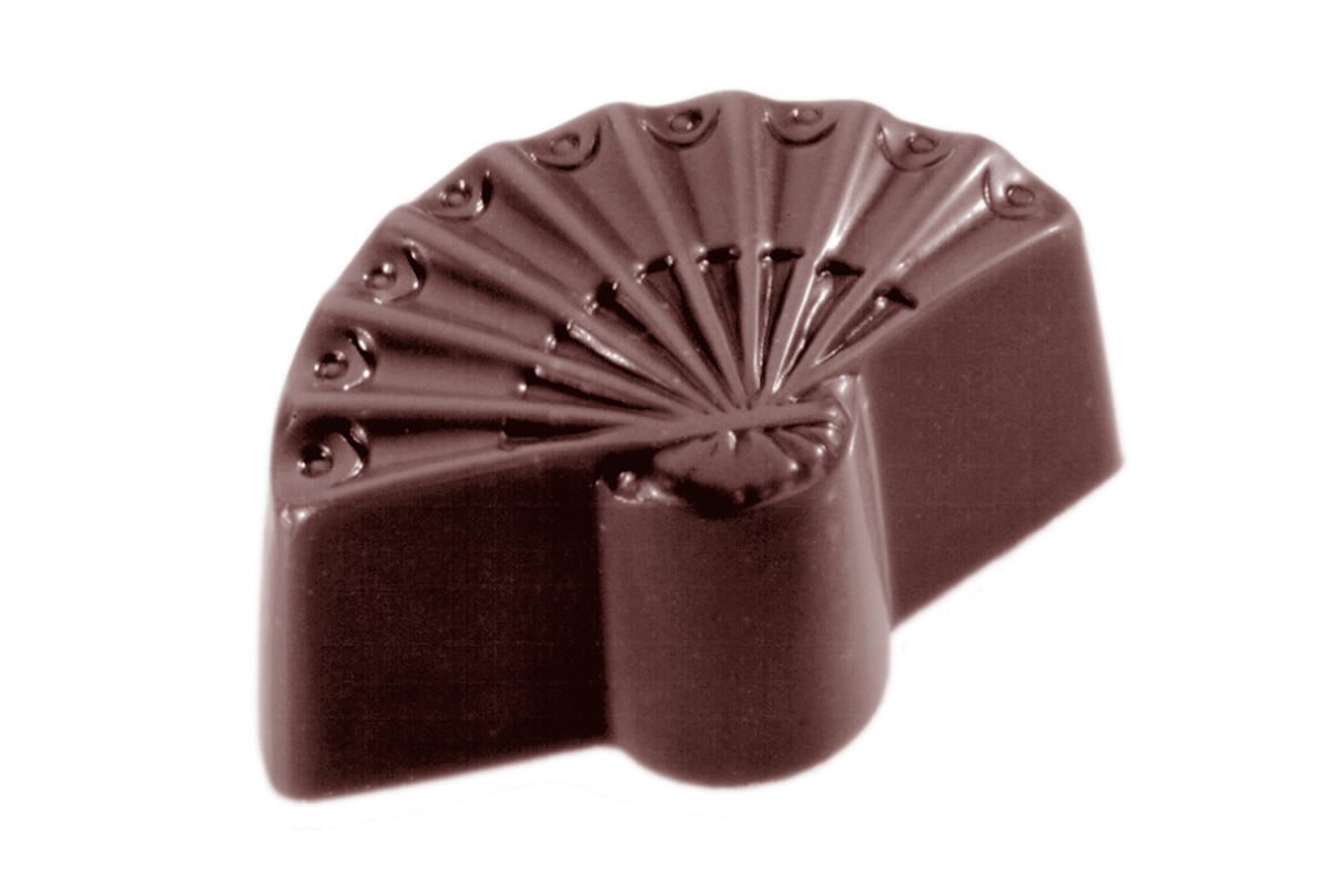 CW1414 - Chocolate World - Chocolate Hand Fan Polycarbonate Mould