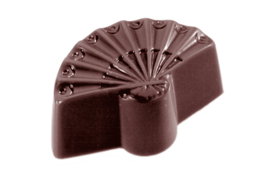 CW1414 - Chocolate World - Chocolate Hand Fan Polycarbonate Mould