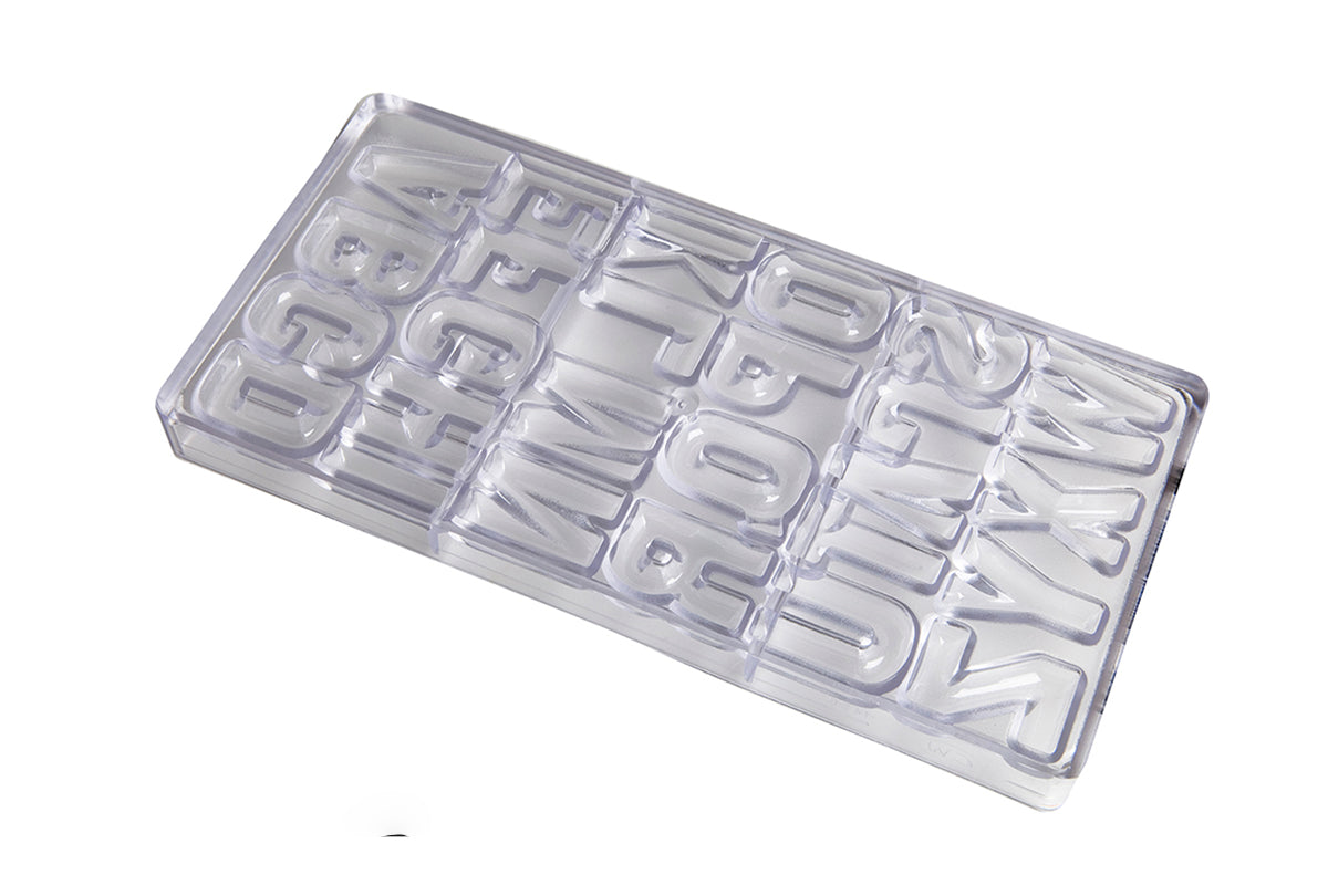 CW1426 - Chocolate World - Letters Alphabet A-Z 26 Fig Polycarbonate Mould
