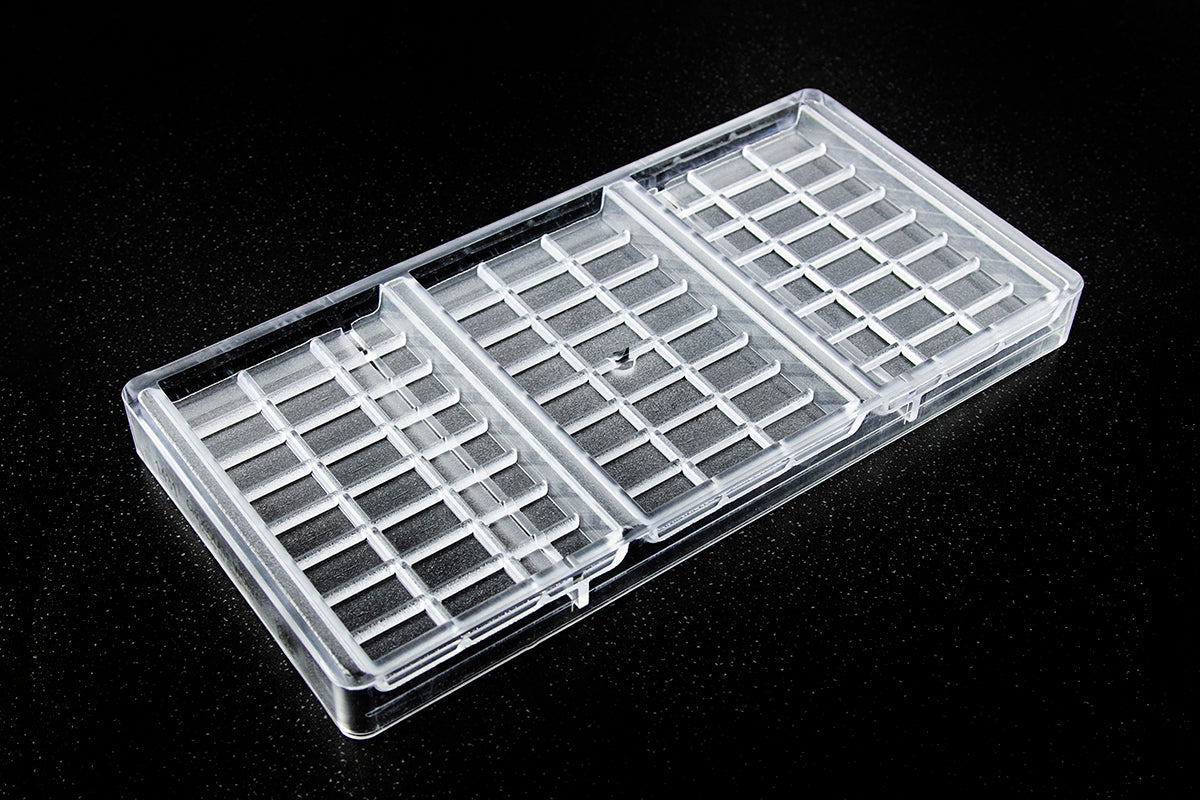 CW1431 - Chocolate World - 102 g Chocolate Tablet Polycarbonate Mould