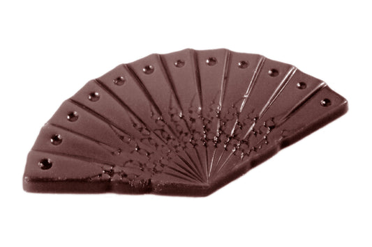 CW1437 - Chocolate World - Caraque Hand Fan Polycarbonate Mould