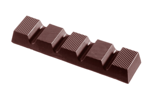 CW1442 - Chocolate World - Chocolate Bar Striped Polycarbonate Mould